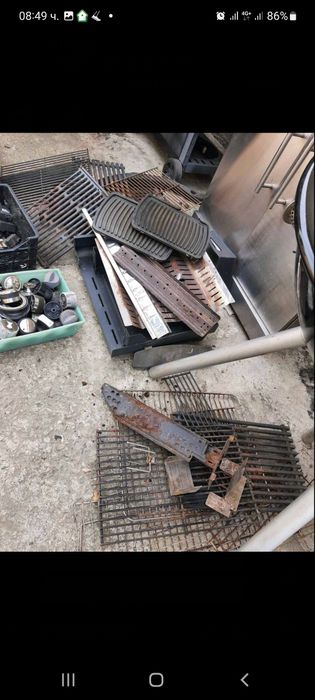 Лот от неокомплектовани маркови барбекюта и резервни части