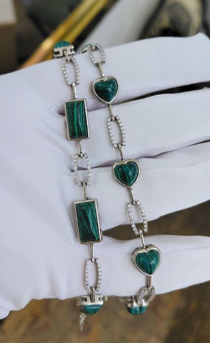 Браслеты из натуральных камней. Серебро 925.