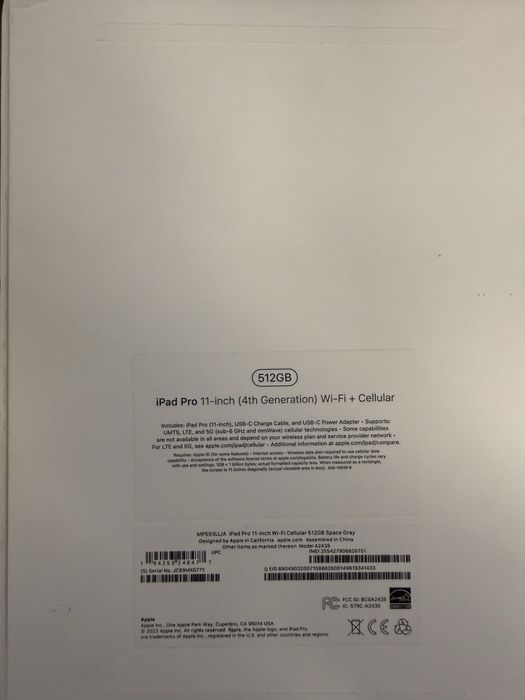 Продам Ipad pro 11-inch Wi-Fi + Cellular 512 Gb