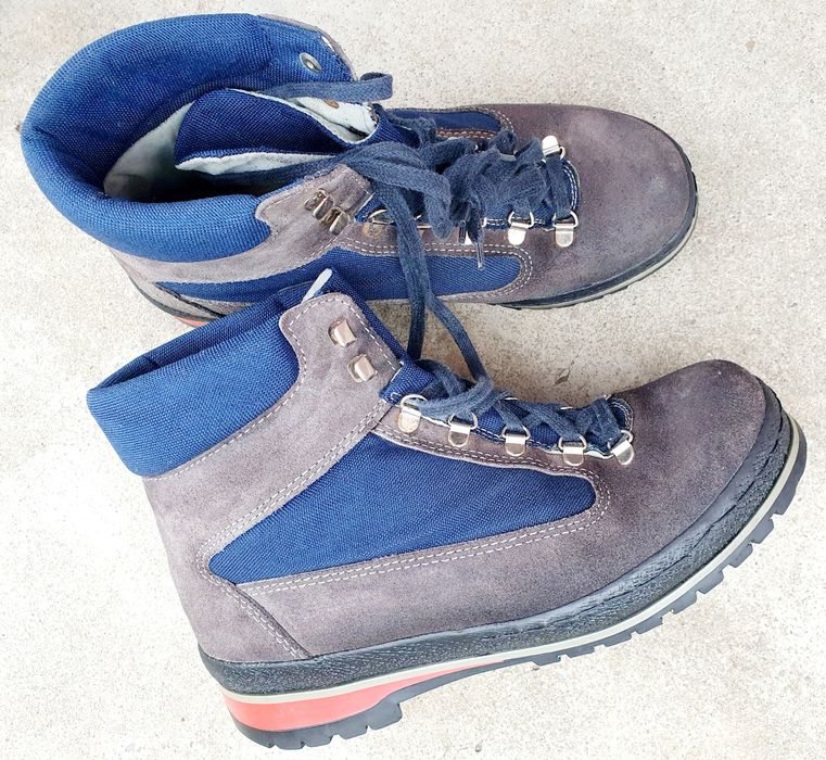 Bocanci 42 sau 43 cu talpic de 27,5cm, toamna primavara piele cu panza