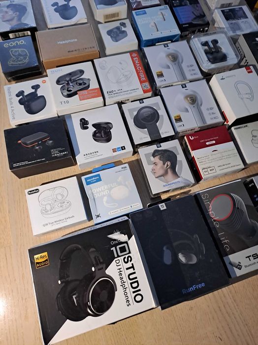Lot 40 Caști Wireless Bluetooth: Anker, SoundPeats, Muzili, Echo Buds