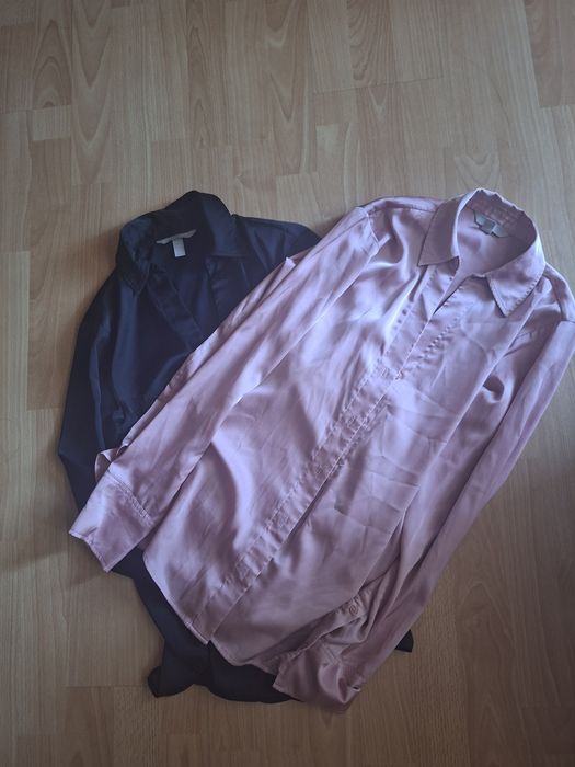 Черна и розова сатенини ризи H&M- двете за 15лв.