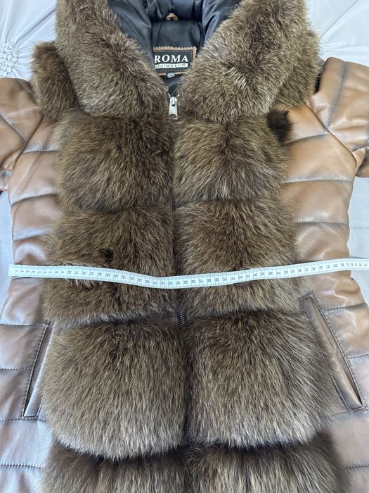 Vind haina din piele cu blana naturala !