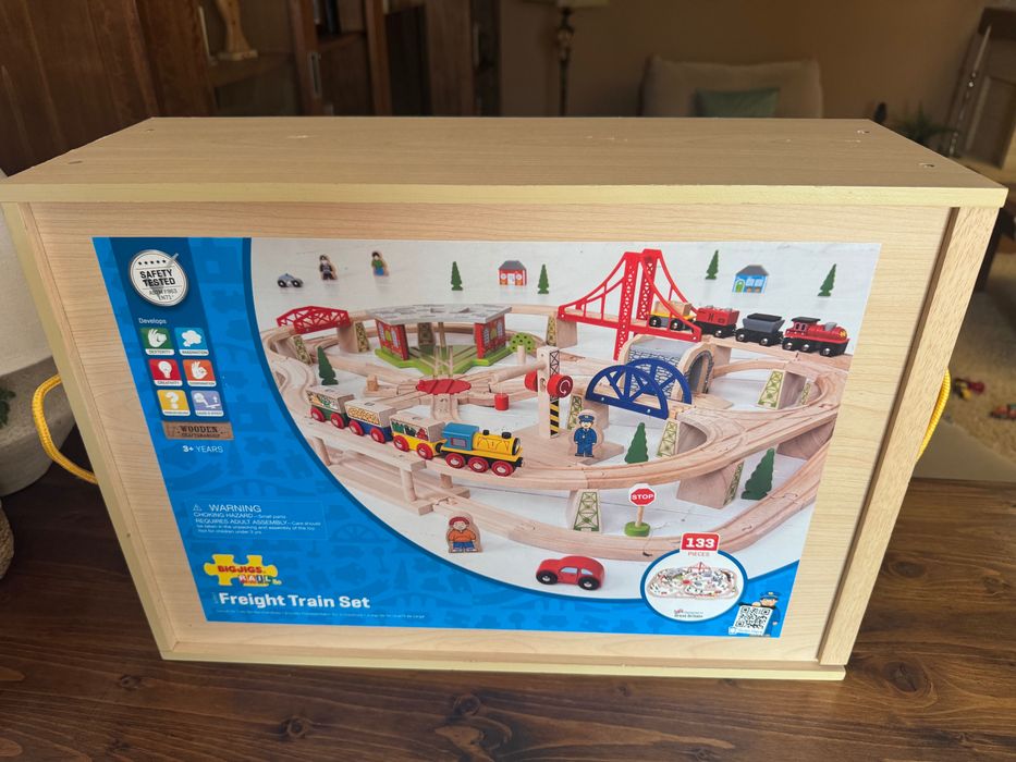 Circuit tren sine lemn copii