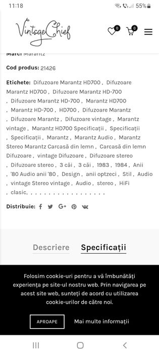Boxe marantz HD 700