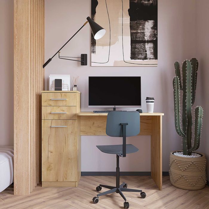 Ново! Бюро Компанит Пи-Пи-3 (дъб крафт златен)