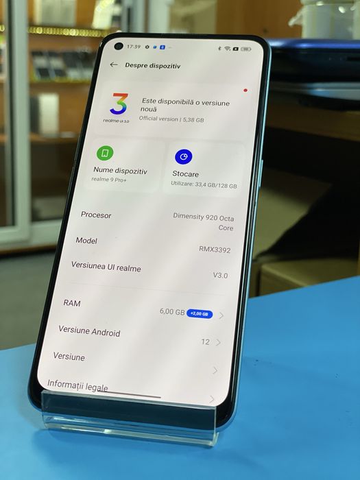 Realme 9 Pro+ Sunrise 128GB, Garantie 12 luni | Lensun