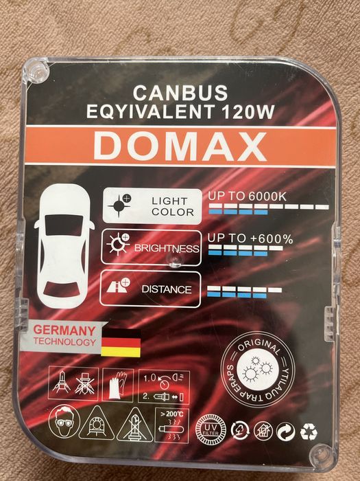 Led лампа для фар, лед лампочка, LED H1