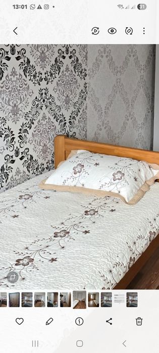 Продам хлопковое покрывало с 1ой наволочкой в идеал.состоянии.150×2мет