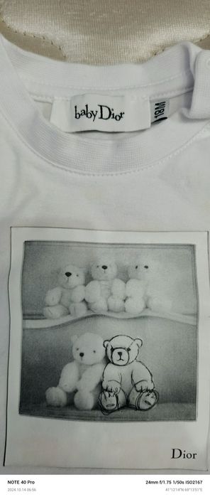Фирменная кофточка от Dior на новорождённого