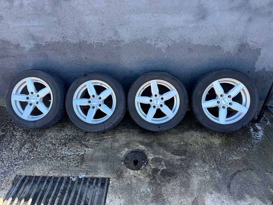 Set Jante Cu Anvelope BMW  Dezent 5x120 R16 cu anvelope Bridgestone 205/55 R16