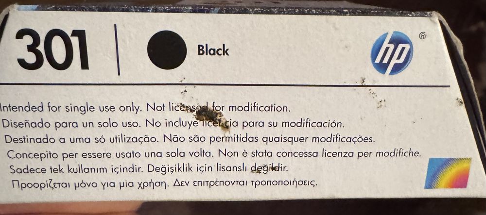 ГЛАВА  За принтер HP 301