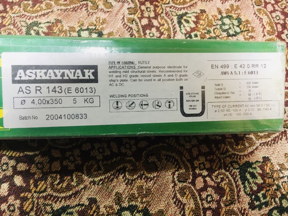 Оригинальные Европейские фирменные электроды ASKAYNAK MADE IN EUROPE