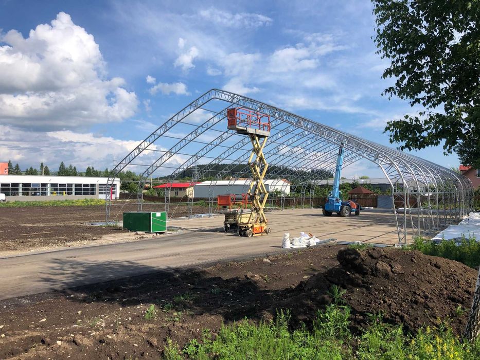 Cort industrial,corturi industriale,hala metalica cu membrana PVC