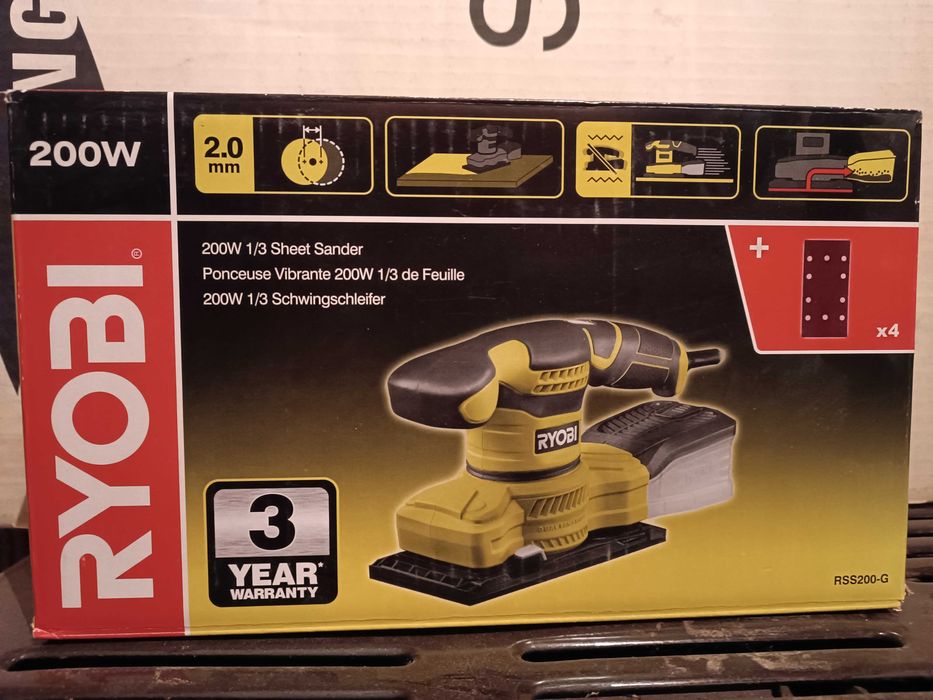 Виброшлайф Ryobi 200w
