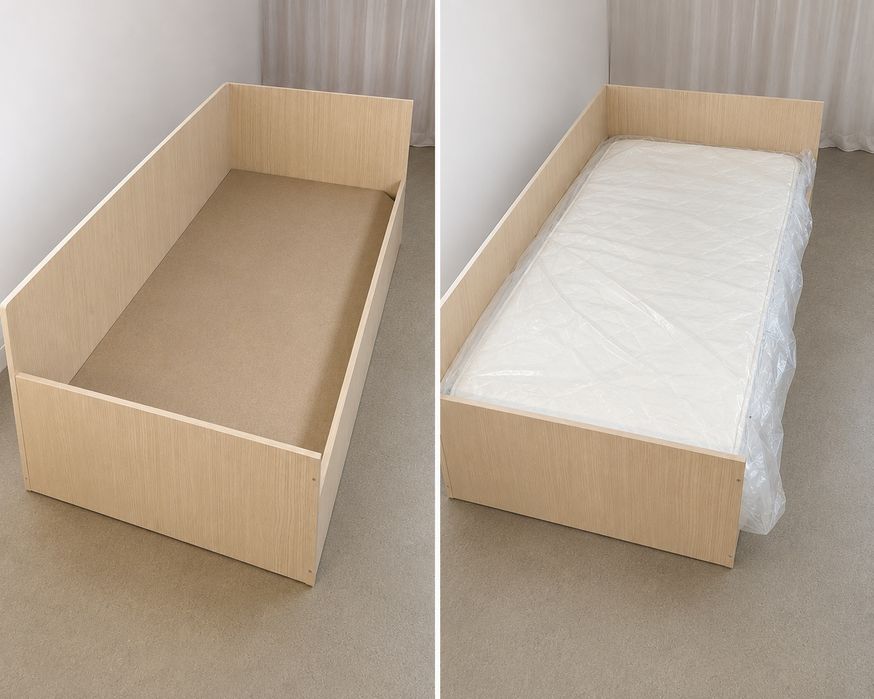 Pat cu saltea 90x190, 1 persoana stare foarte buna