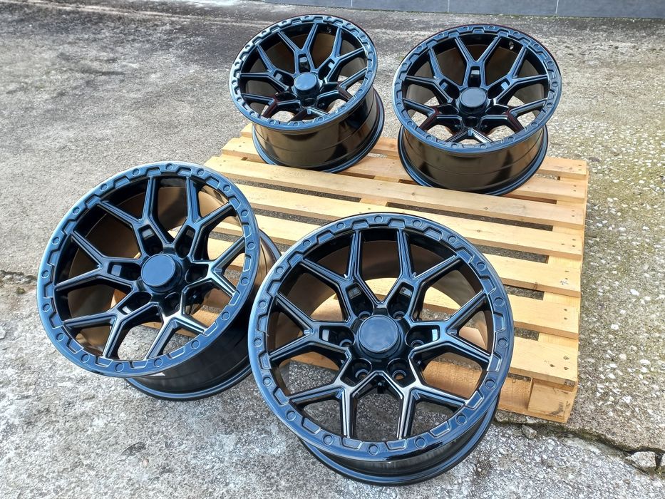 17"6x139.7 OFFRoAd 9ж ет-12 Nissan Toyota Mitsubushi Ram Jeep Piano Black Чисто Нови