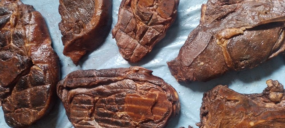 Копчёная конина. Коптим сами. Не жидкий дым.