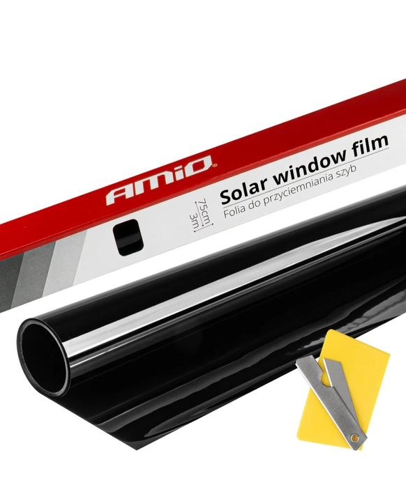 2 Buc. Folie de culoare neagră ultra-închis 0,75x3m (1%) AMIO