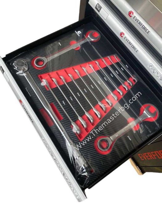 Професионален Шкаф с инструменти EVERFORCE със 7 чекмеджета и отделени