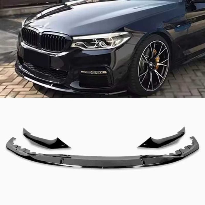 Prelungire Extensie Lip Bara Fata M BMW Seria 5 G30 G31, Negru Lucios