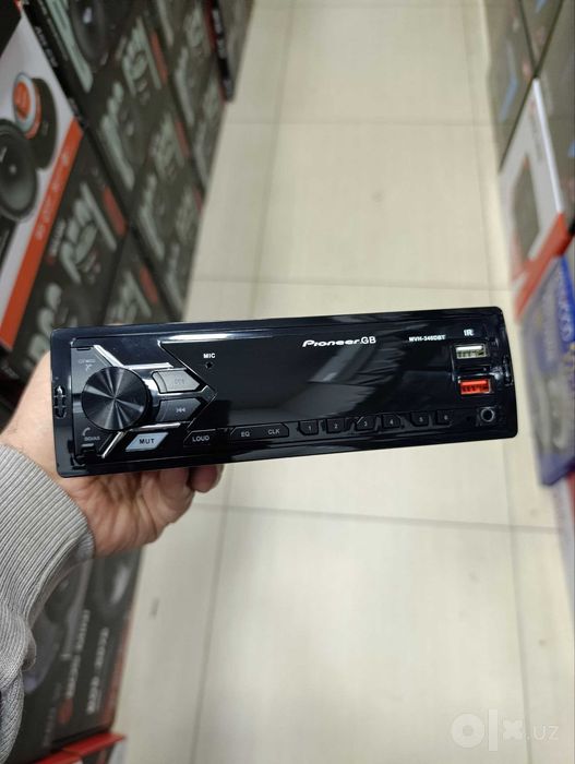 Pioneer.GB MVH-340DBT Bluetooth Avtomagnitola 12V/24V USB/TF/AUX