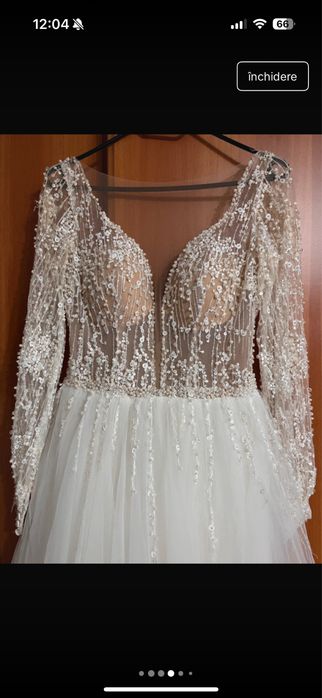 Rochie de mireasa cu pietre marimea M - 38 Elite Mariaj