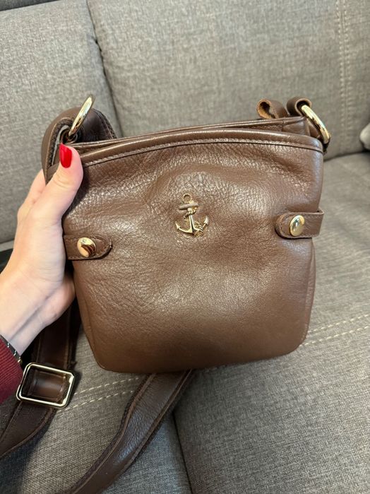 Естествена кожа чанта