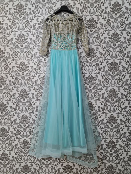 Платье голубое, 34 размера