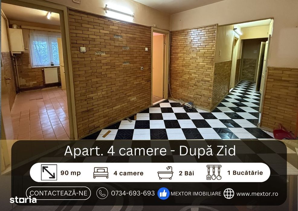 Apartament 4 camere, Dupa Zid Medias