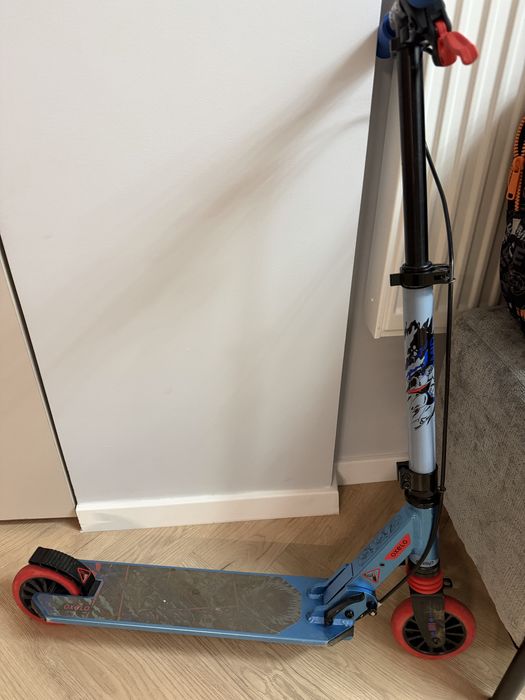 Trotinetă cu Suspensie şi Frână pe Ghidon Mid 5 Albastru Copii