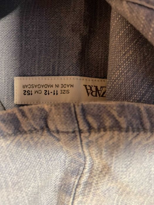 риза с качулка от мек удобен деним ръст 152