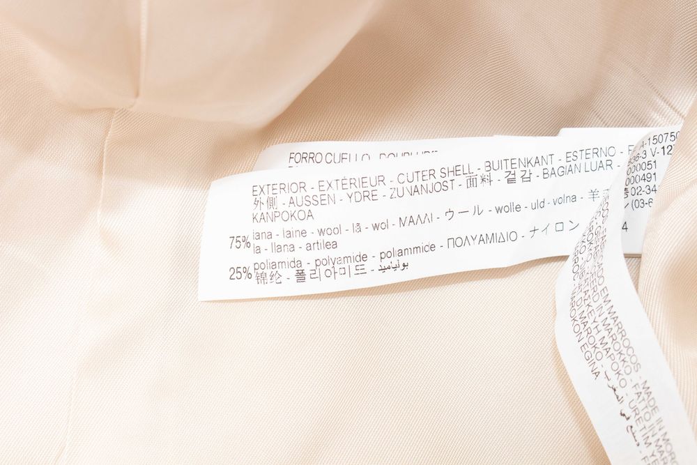 ZARA Manteco оригинално дамско преходно палто от вълна бежово XS