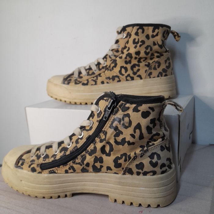 Ghete Sneaker ZARA Animal Print – Mărimea 36 material textil