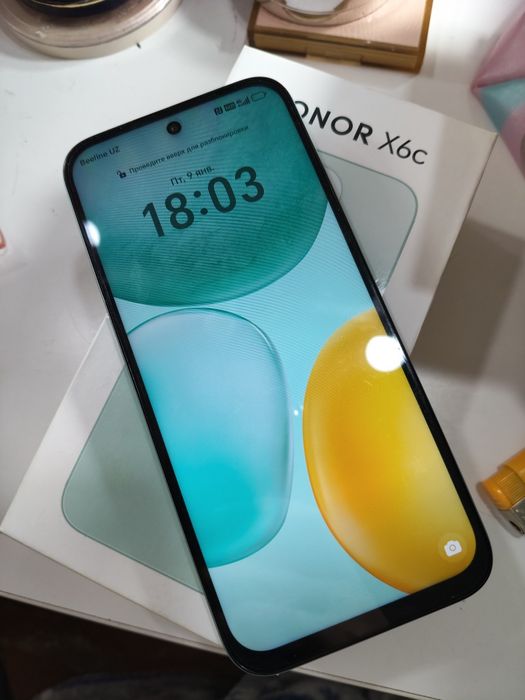 Honor x6c в ментоловом цвете, в идеальном состоянии