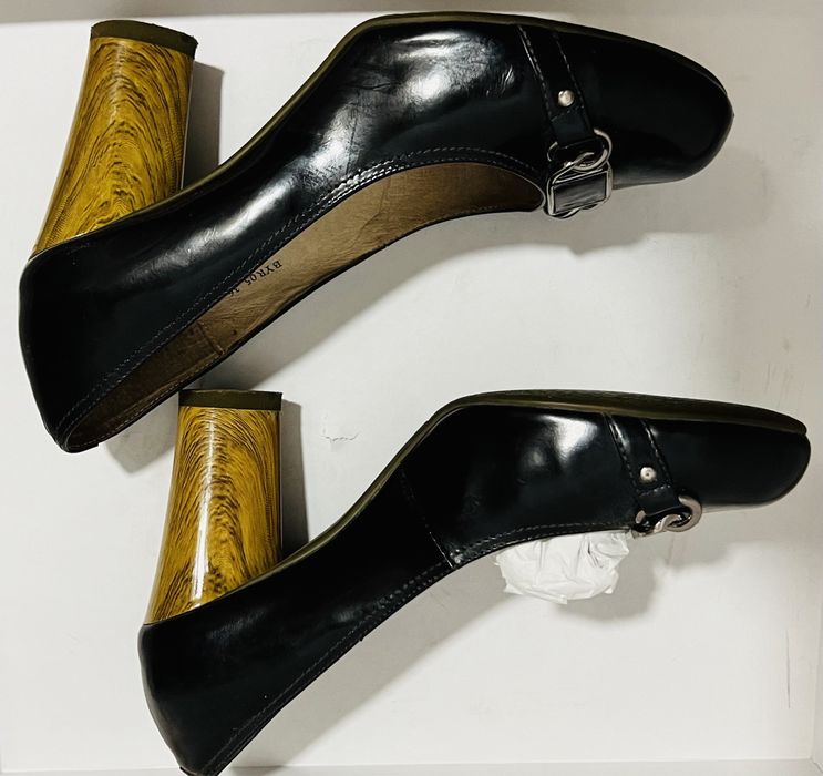 Pantofi de piele culoare bleu/mov