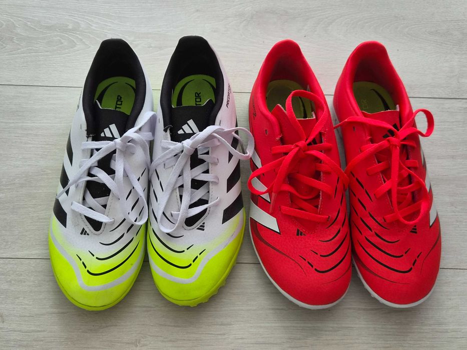 4 perechi  Adidas fotbal marimea 37 si 1/3, gazon si teren sintetic