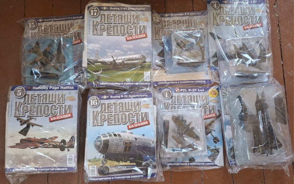 8 бомбардировача и транспортни самолета