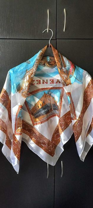 Esarfa matase Venetia noua 90*90cm