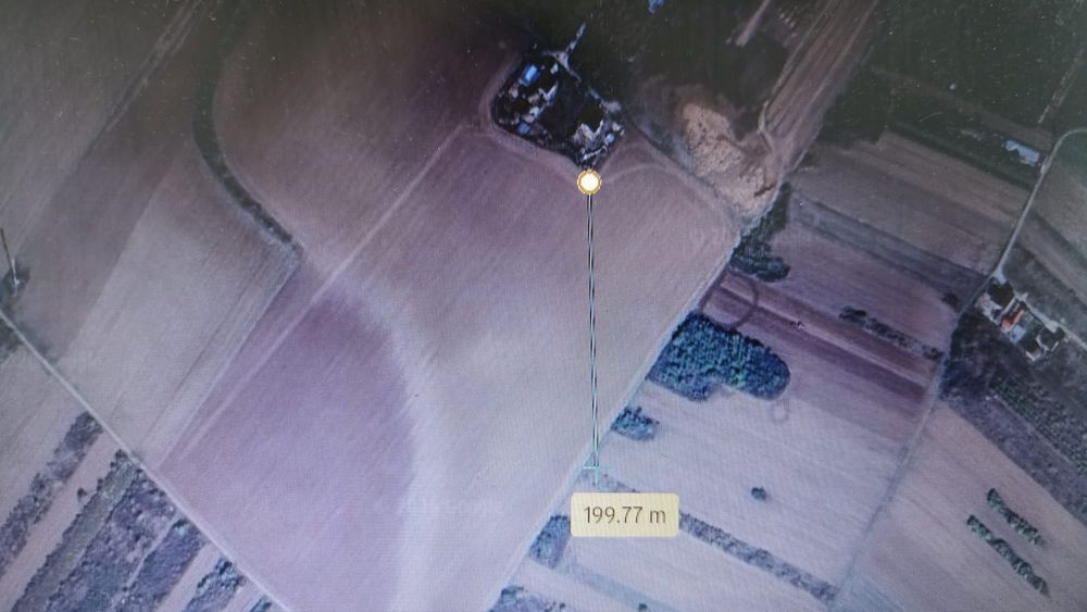 Teren de vânzare 2656Mp, com. Adunații Copaceni (zona Varlaam), 25 km de Bucuresti