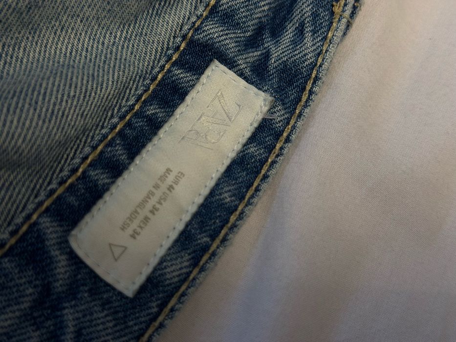 Zara светлосини широки дънки