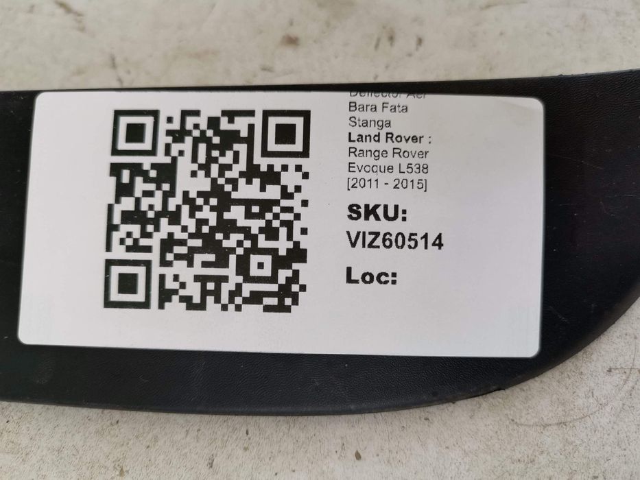 Ляв въздушен дефлектор за предна броня / Lqv vazdushen deflector za pr