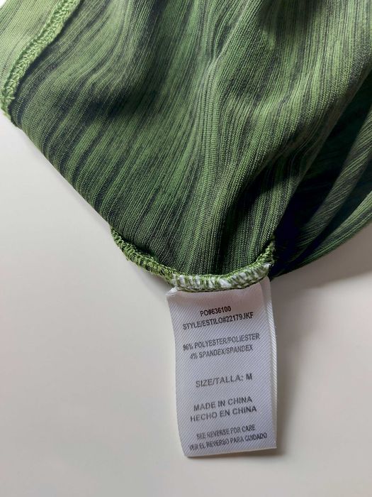 Bluză elegantă verde măslină Heart Soul cu volane – Mărimea M (Elastică)
