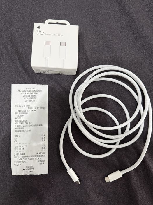 Cablu incarcator iphone original 2m