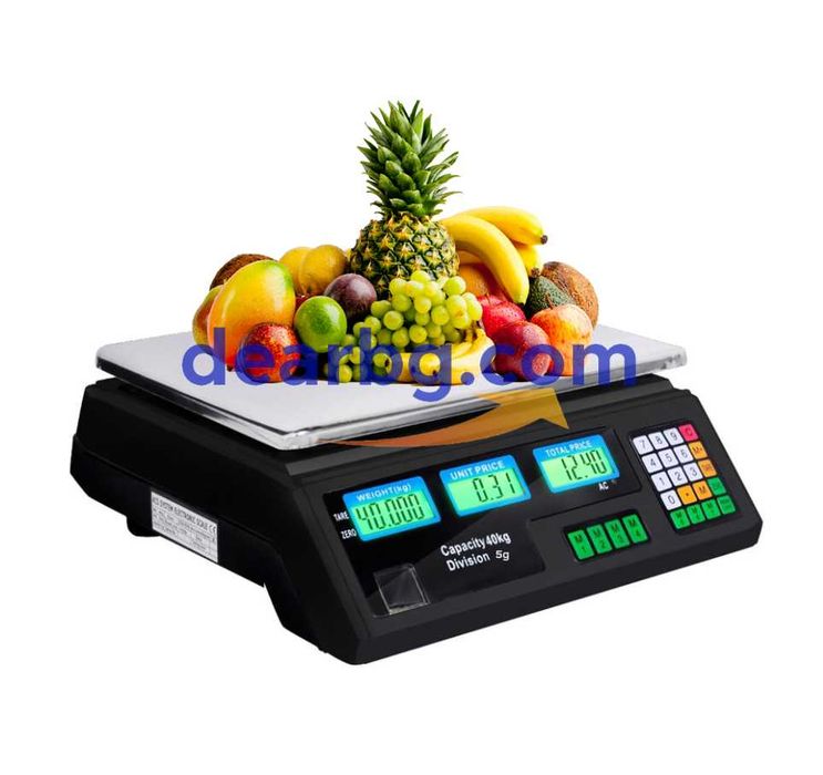 Електронна везна с дисплей до 40кг ; Електронен Кантар