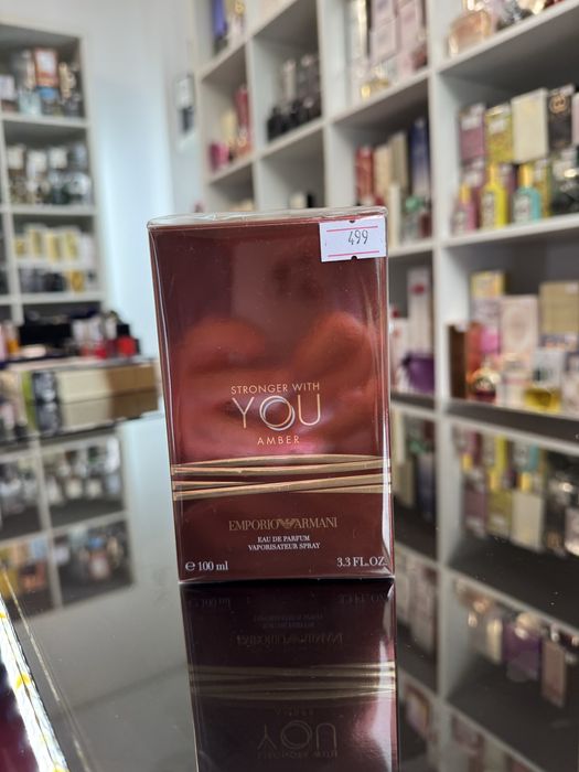 Armani Stronger with You Amber - Eau de Parfum 100ml, nou, sigilat, 100% original cu posibilitate de verificare in persoana in magazinul nostru