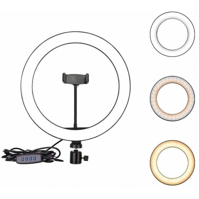 LED ринг лампа, за Youtube, Tiktok, с трипод 210см