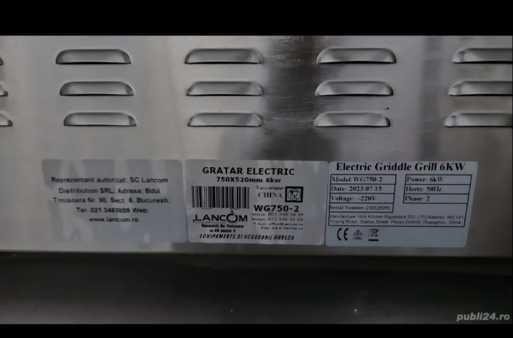 Plita profesionala 2in1 neted/stricat