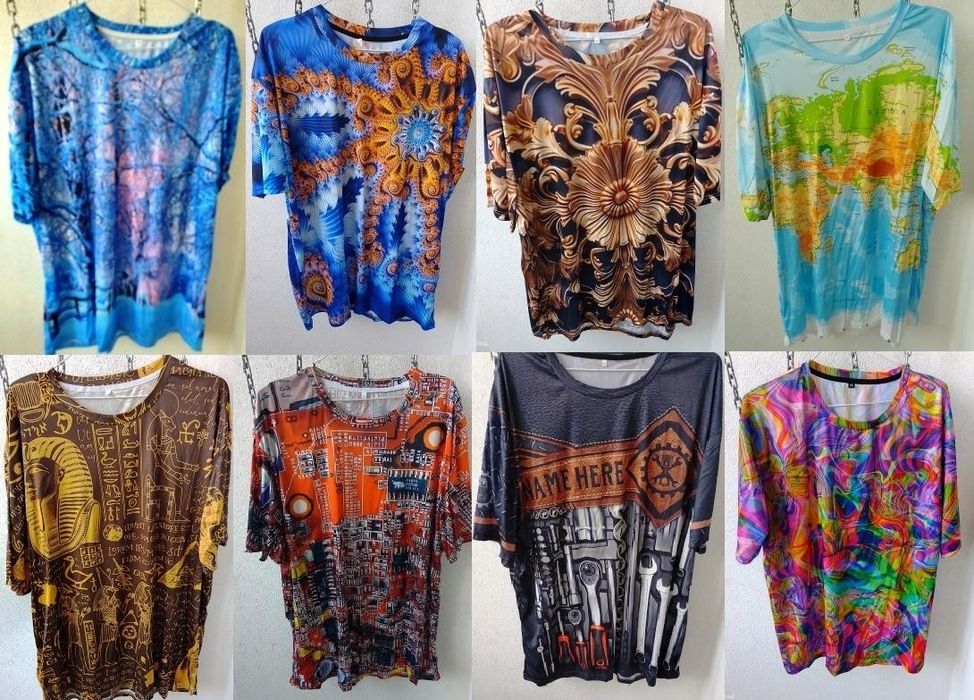 30 полиестерни цветни тениски 4-6 xl