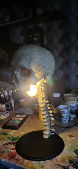 Нощна 3д лампа night lamp skeleton lamp